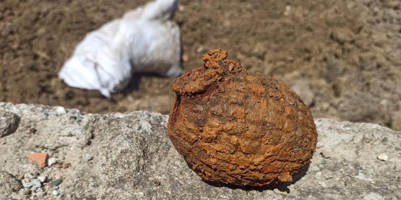 inşaat alanında 831 adet el bombası bulundu