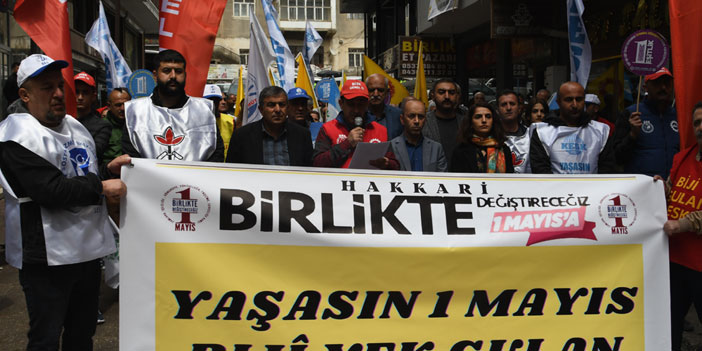 Hakkari'de 1 mayıs açıklaması