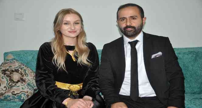 Ukraynalı gelinin nişanı Yüksekova'da yapıldı