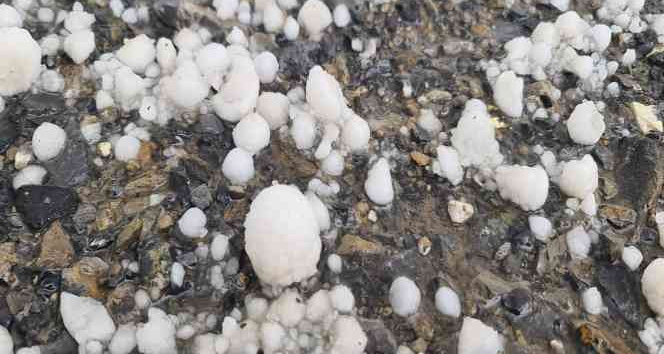 Hakkari'de ceviz büyüklüğünde dolu yağdı