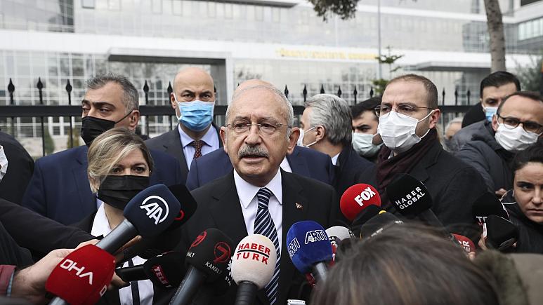 Kılıçdaroğlu SADAT önünde açıklama yaptı