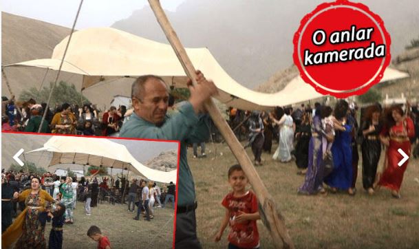Hakkari'de Fırtına düğün çadırını uçurdu: 3  yaralı
