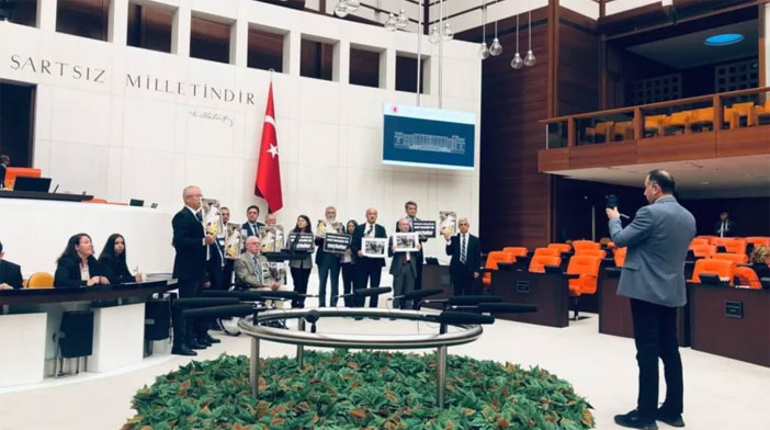 HDP'den Meclis'te Habip Eksik eylemi