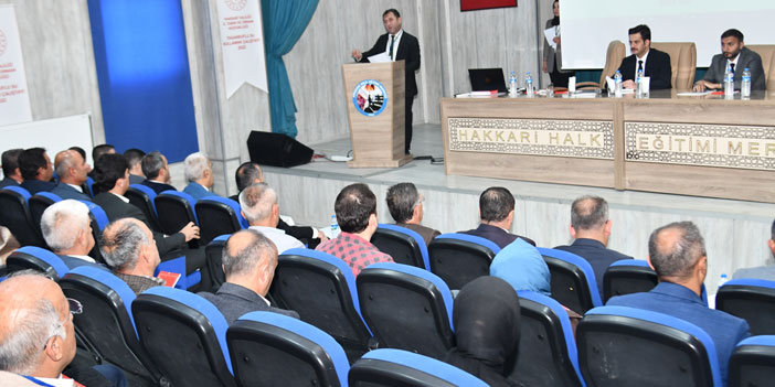 Hakkari'de 2022 Yılı Tasarruflu Su Kullanımı Çalıştayı yapıldı