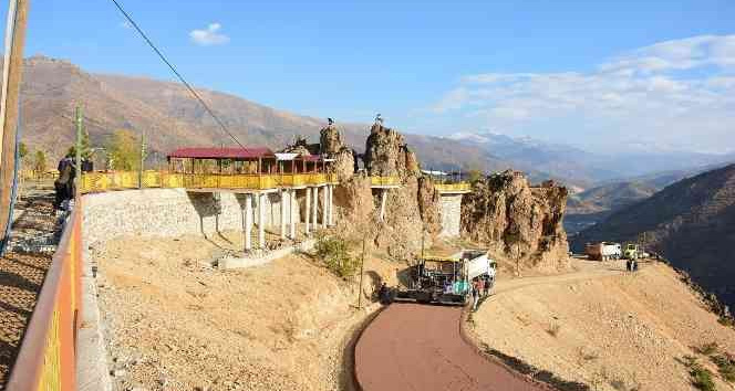Seyir Tepesi yolu asfaltlandı