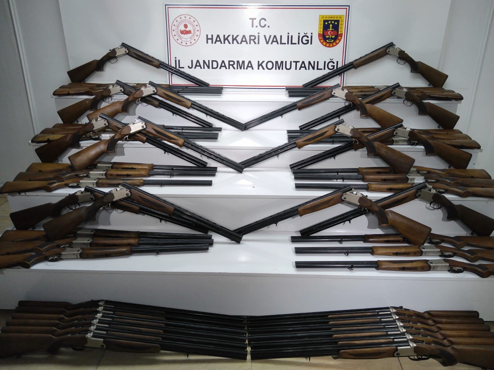 Hakkari'de 50 adet av tüfeği ele geçirildi