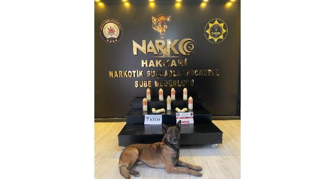 Hakkari'de 7 kilo metamfetamin ele geçirildi
