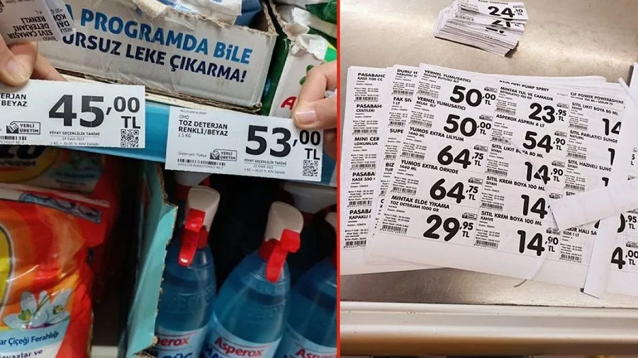 Marketlerde etiketler değişti