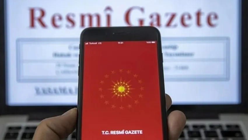 Resmi Gazete’de yayımlandı