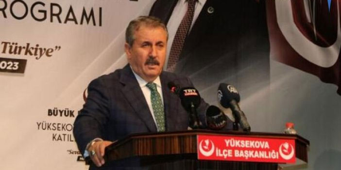 BBP'li Destici Yüksekova'da konuştu