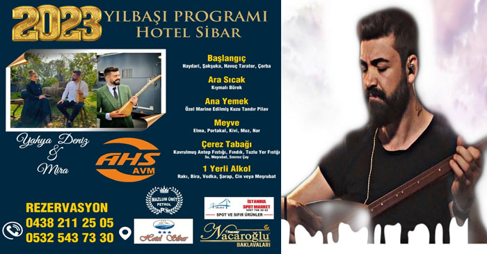 Sibar otelde yılbaşına özel program