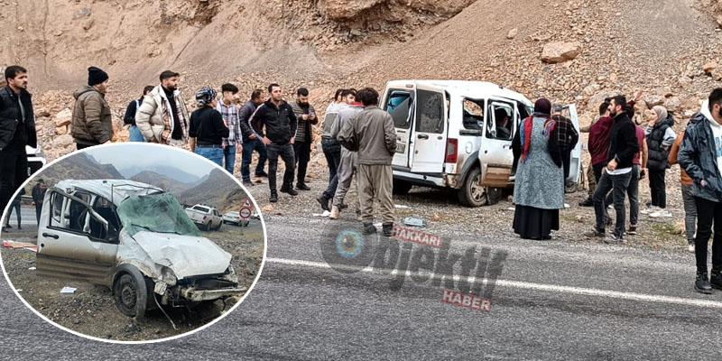 Hakkari'de Trafik Kazası, 2'si ağır 5 Yaralı