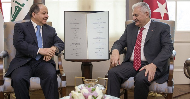 Binali Yıldırım, Mesud Barzani ile görüştü