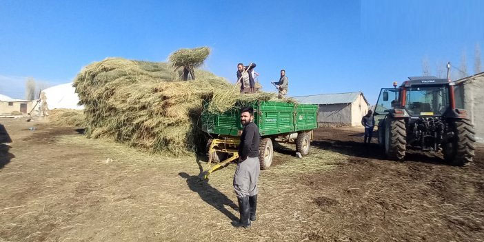 5 bin bağ otu yanan komşuları için seferber oldular