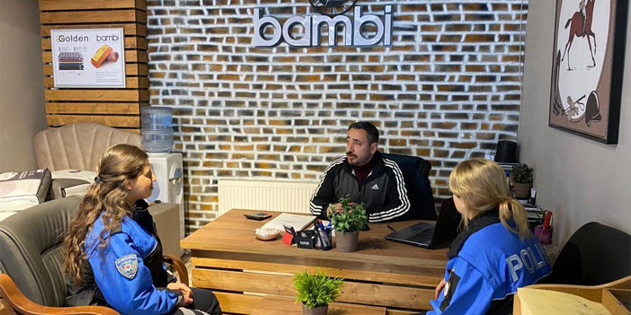 Hakkari polisinden esnaf ziyareti!