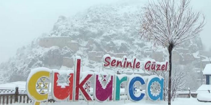 Çukurca'da kar yağışı etkili oldu