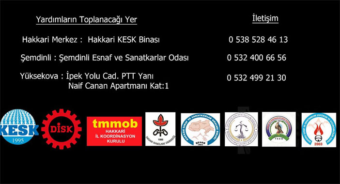 Hakkari'de depremzedeler için yardım kampanyası başlatıldı