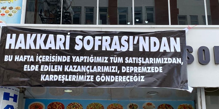 Bir haftalık geliri deprem bölgesine gidecek