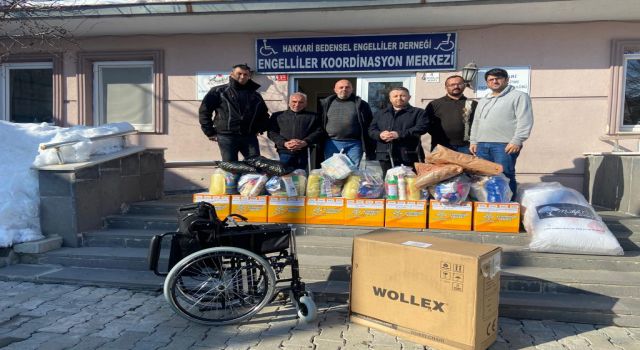 Hakkari Engelliler Derneği: Depremzedelere yardım eli uzattı