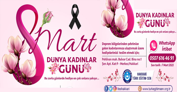 Türk Eğitim-Sen Hakkâri Şubesinden anlamlı kampanya