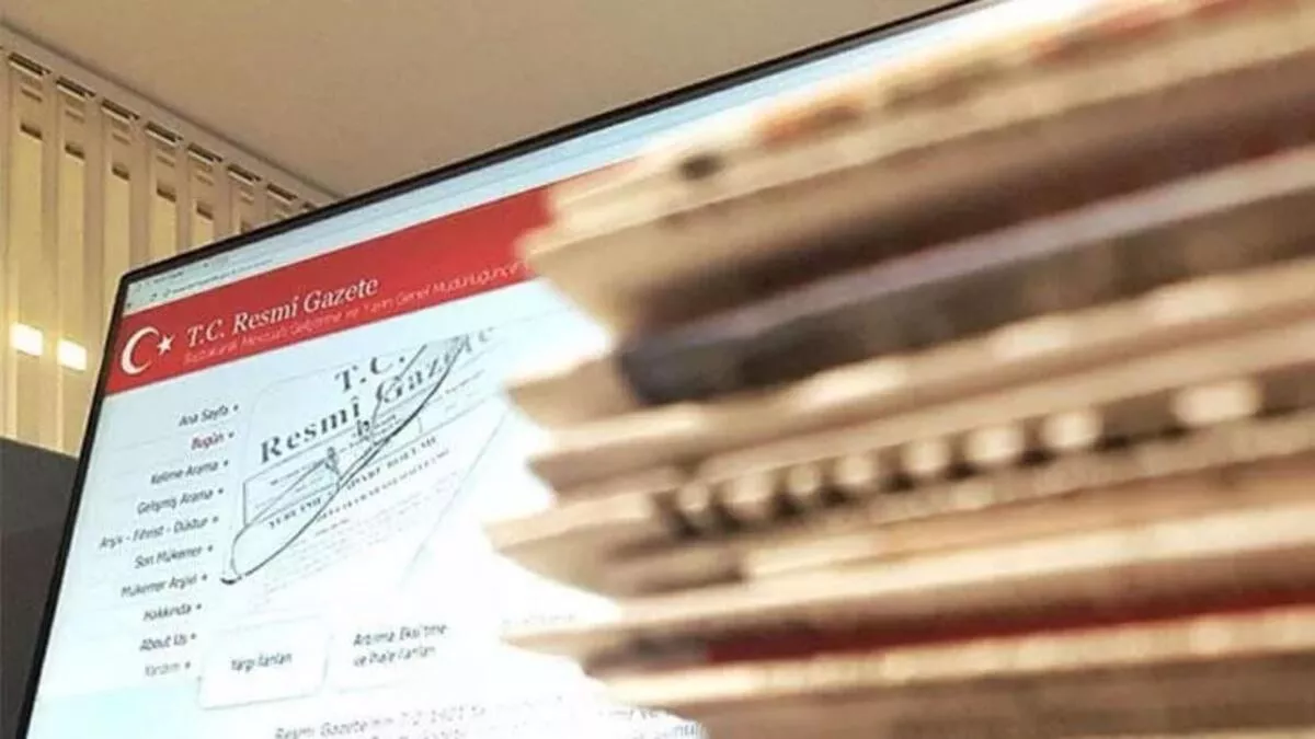 Resmi Gazete'de yayımlandı