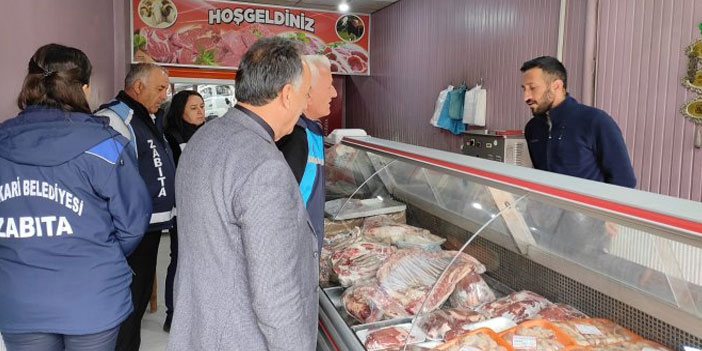 Hakkari Zabıtasından genel denetim