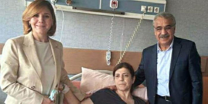 Sancar Beştaş'ı hastanede ziyaret etti
