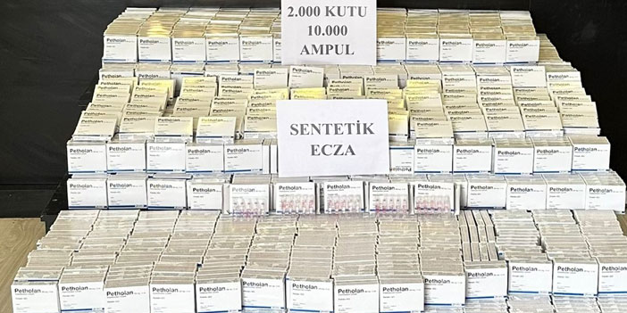 Hakkari'de 2 bin kutu ilaç ele geçirildi