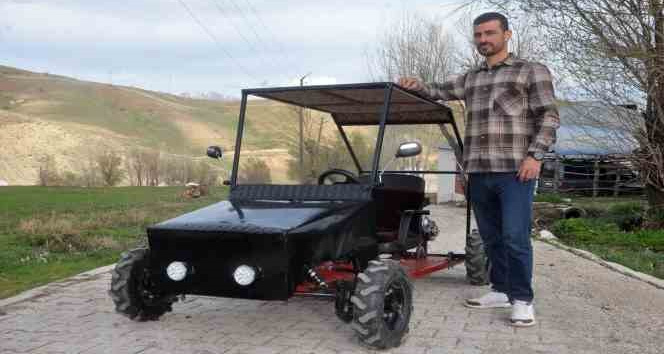 Yüksekovalı çoban hurdalarla 50 kilometre hız giden araba yaptı