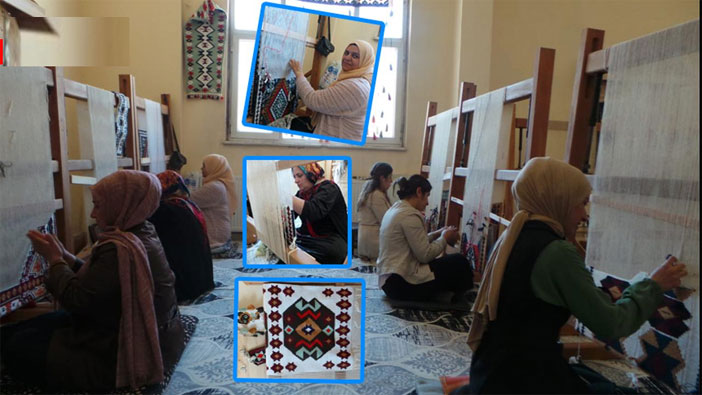 'Halı ve Kilim Dokumacılığı’ geleneği sürüyor