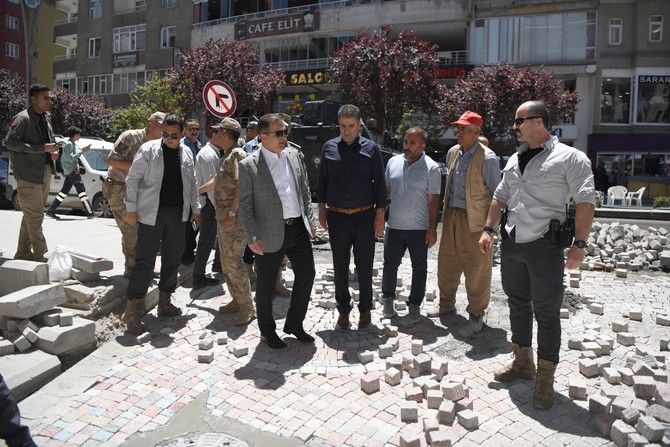 Vali Akbıyık sanat sokağı çalışmalarını denetledi