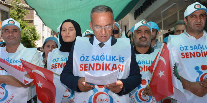 Sağlık çalışanları hakları için açıklama yaptı