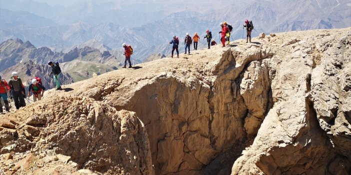 Hakkari'de Uludurok zirve tırmanışı tamamlandı