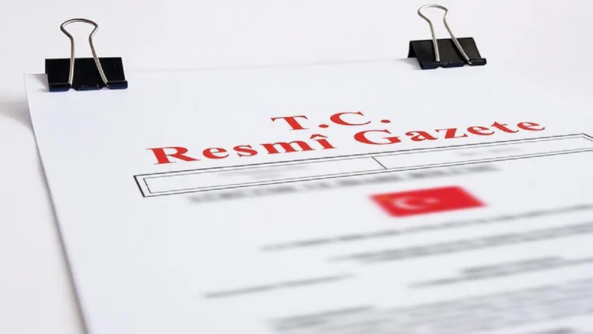 Resmi Gazete'de yayımlandı