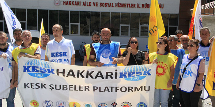 Hakkari KESK'ten grev açıklaması