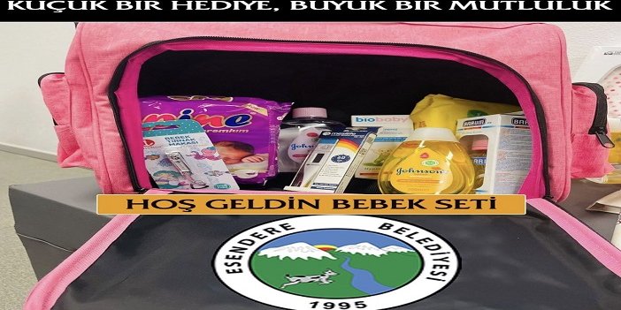 Esendere Belediyesinden, 'Hoş geldin bebek' seti