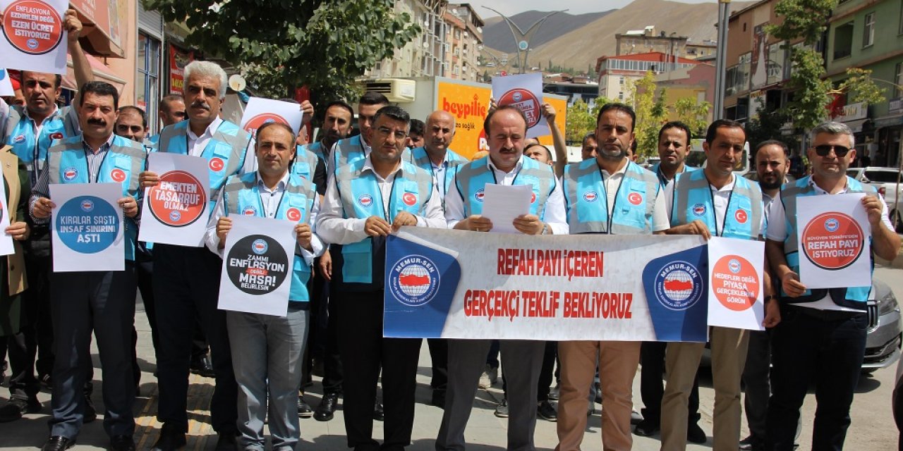 Hakkari Memur- Sen'den Memur-Sen hükümete: gerçekçi teklif bekliyoruz”