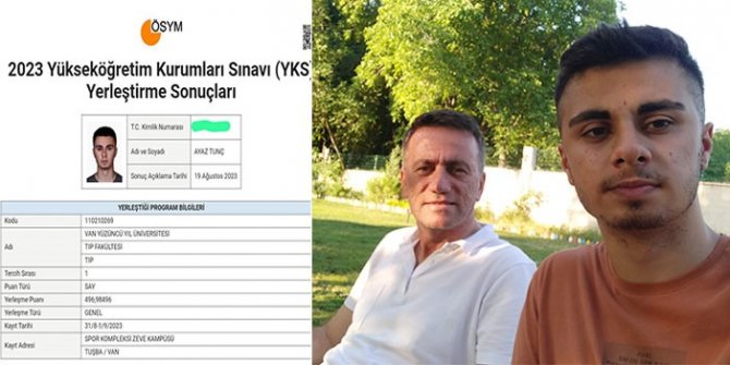 Çukurcalı depremzede öğrencinin büyük başarısı