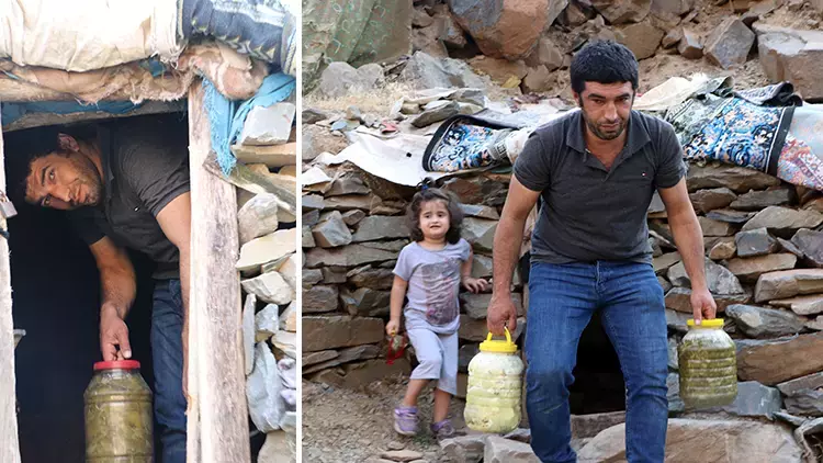 Hakkari’de Doğal mağaraları 'buzdolabı' olarak kullanıyorlar