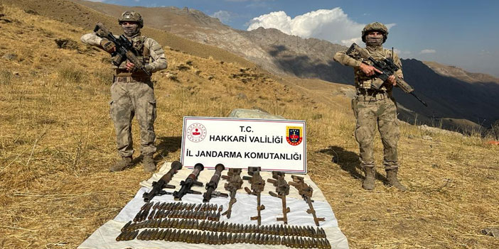 Şemdinli'de silah ve mühimmat ele geçirildi