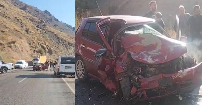 Hakkari Van yolunda kaza: Yaralılar var