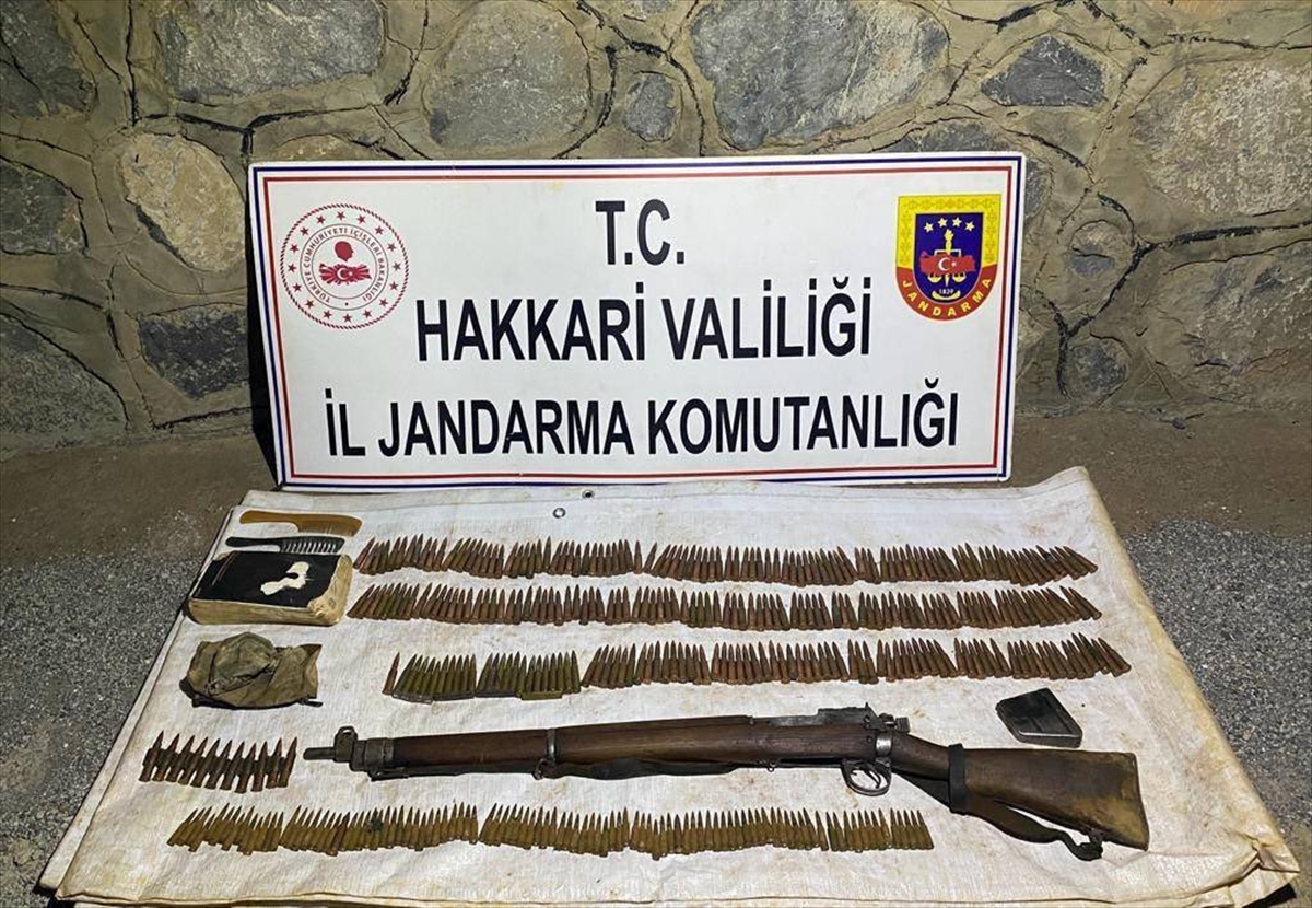 Hakkari'de silah ve mühimmat ele geçirildi