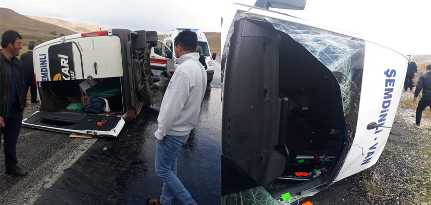 Hakkari-Van karayolunda kaza: 10 yaralı