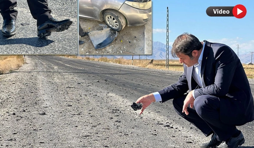 Yüksekova'da bu yol sürücüleri bezdirdi: Çok sayıda araç hasar gördü