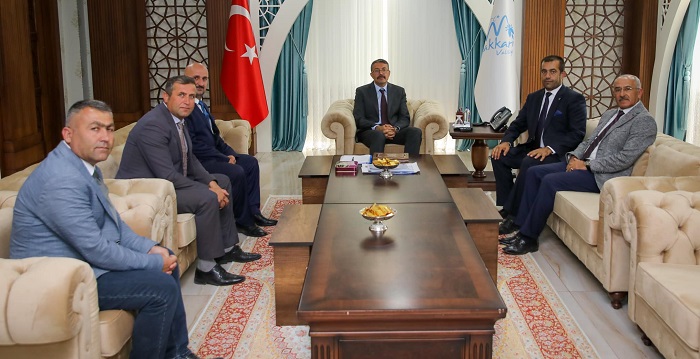 MHP Yüksekova yönetiminden Vali Çelik'e ziyaret