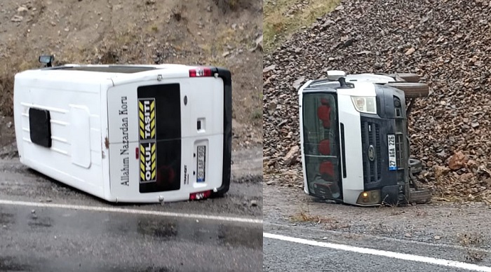 Hakkari-Çukurca karayolunda 2 ayrı kaza: 5 yaralı