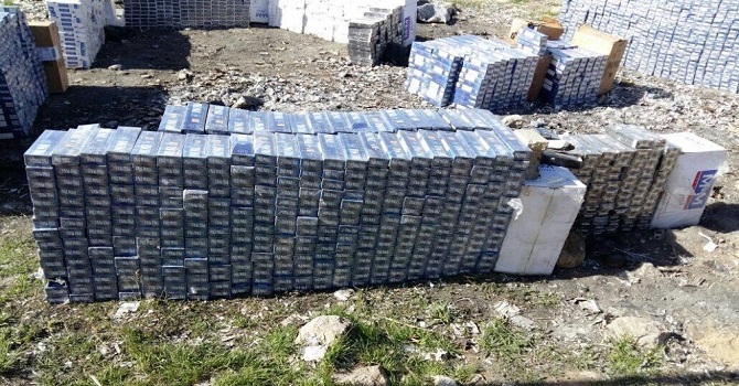 34 Bin 210 Paket Kaçak Sigara Ele Geçirildi