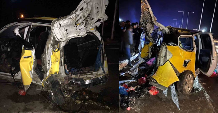 Tır ile taksi çarpıştı: 2 ölü, 5 yaralı