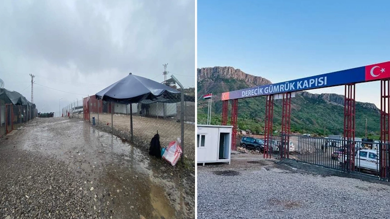 Derecik Sınır Kapısı çamurlu yollardan kurtuluyor