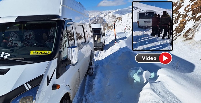 Hakkari'de mahsur kalan 30 kişi kurtarılmayı bekliyor